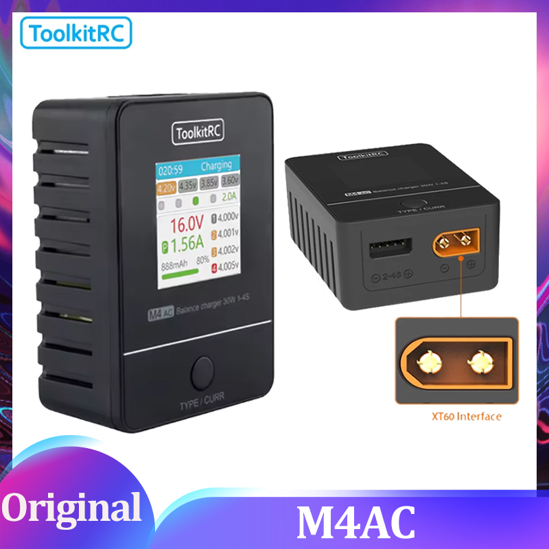 ToolkitRC M4AC 30W LCD Screen  - Drone Racing Charger incelemesi ve fiyatı
