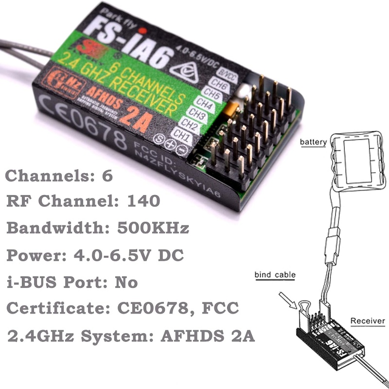 Flysky FS-IA6 Receiver 6CH Dua - Drone Racing Receiver incelemesi ve fiyatı