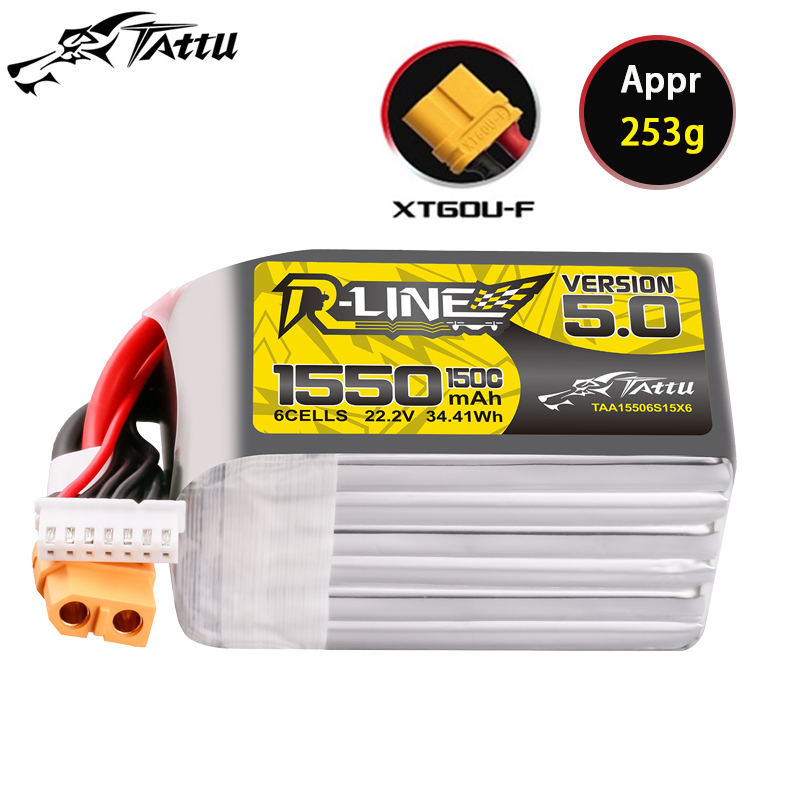 TATTU-R-LINE 5.0 22.2V 1550mAh - Drone Racing Battery incelemesi ve fiyatı