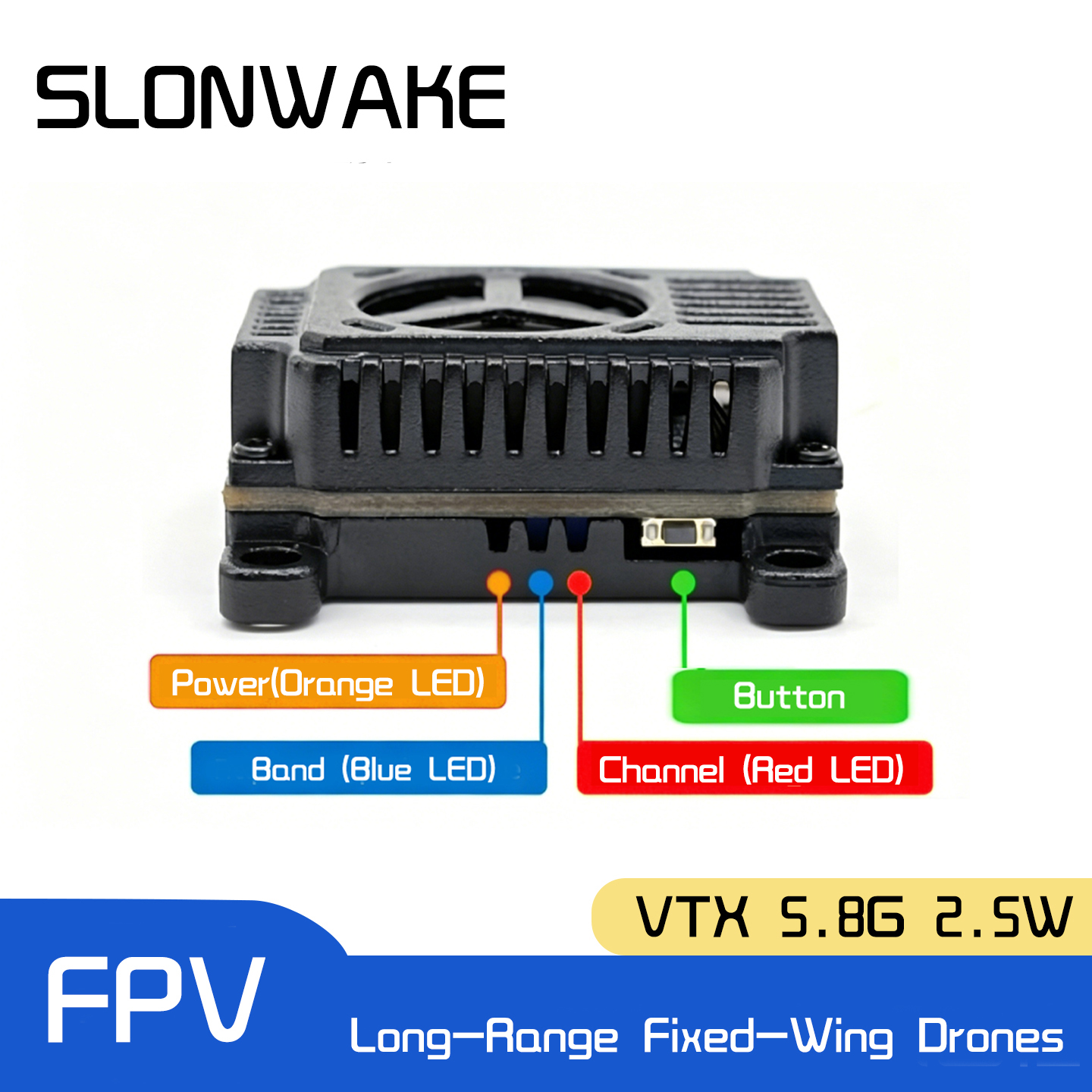 SLONWAKE 5.8G 48CH FPV Transmi - Drone Racing Receiver incelemesi ve fiyatı