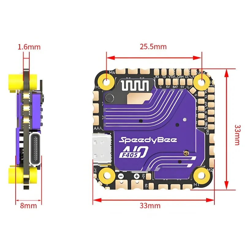 SpeedyBee F405 AIO Flight Cont - Drone Racing Esc incelemesi ve fiyatı