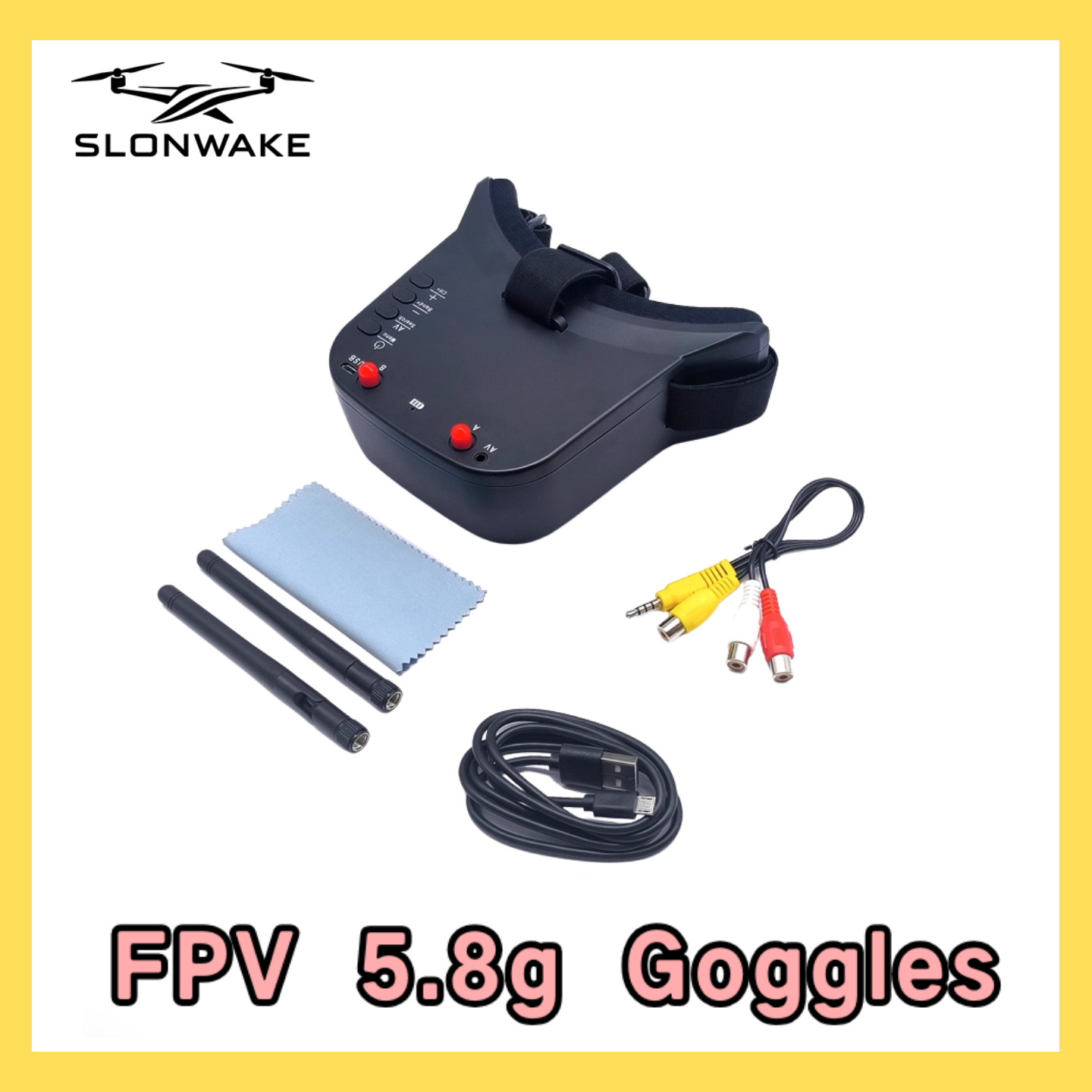 SLONWAKE 5.8G 48CH FPV 400mw V - Drone Racing Receiver incelemesi ve fiyatı