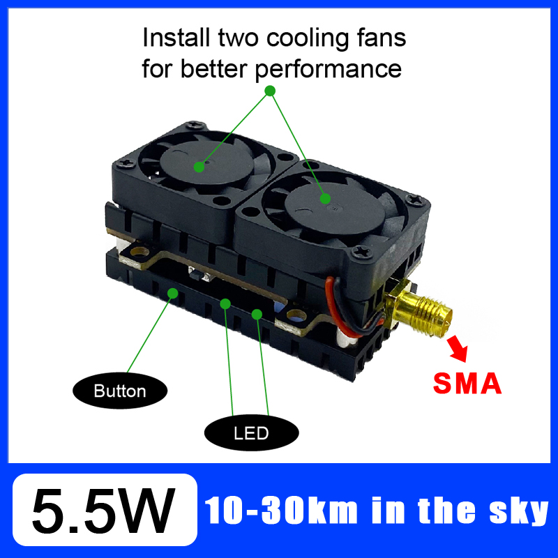 Long Range 5.8GHz 5.5W Video T - Drone Racing Vtx incelemesi ve fiyatı